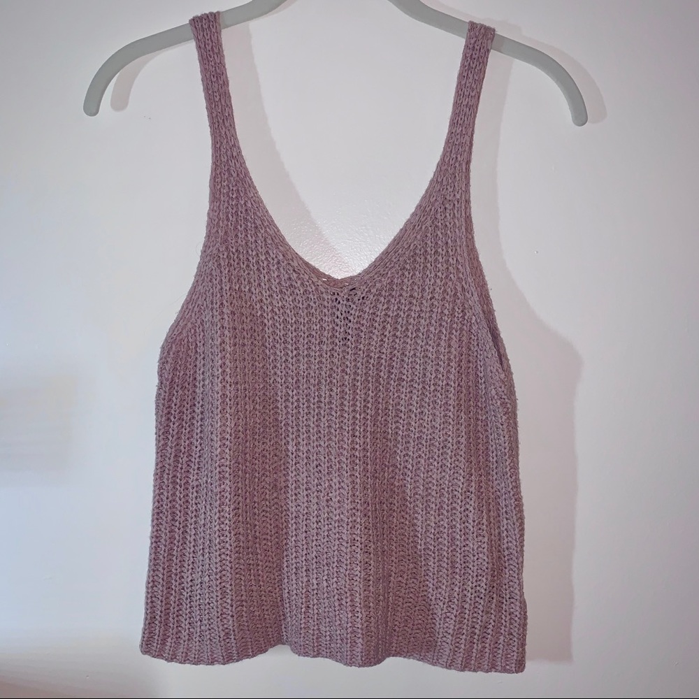 Mauve Knit Tank Top
